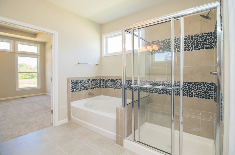 Shower with Sliding Glass Doors