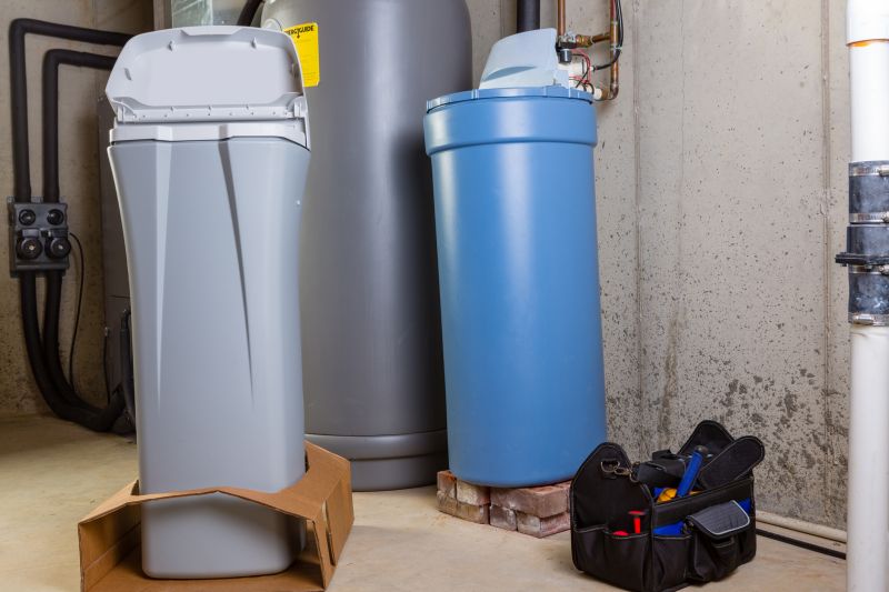 Water Softener System in Basement