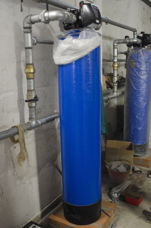 Water Softener System in Garage
